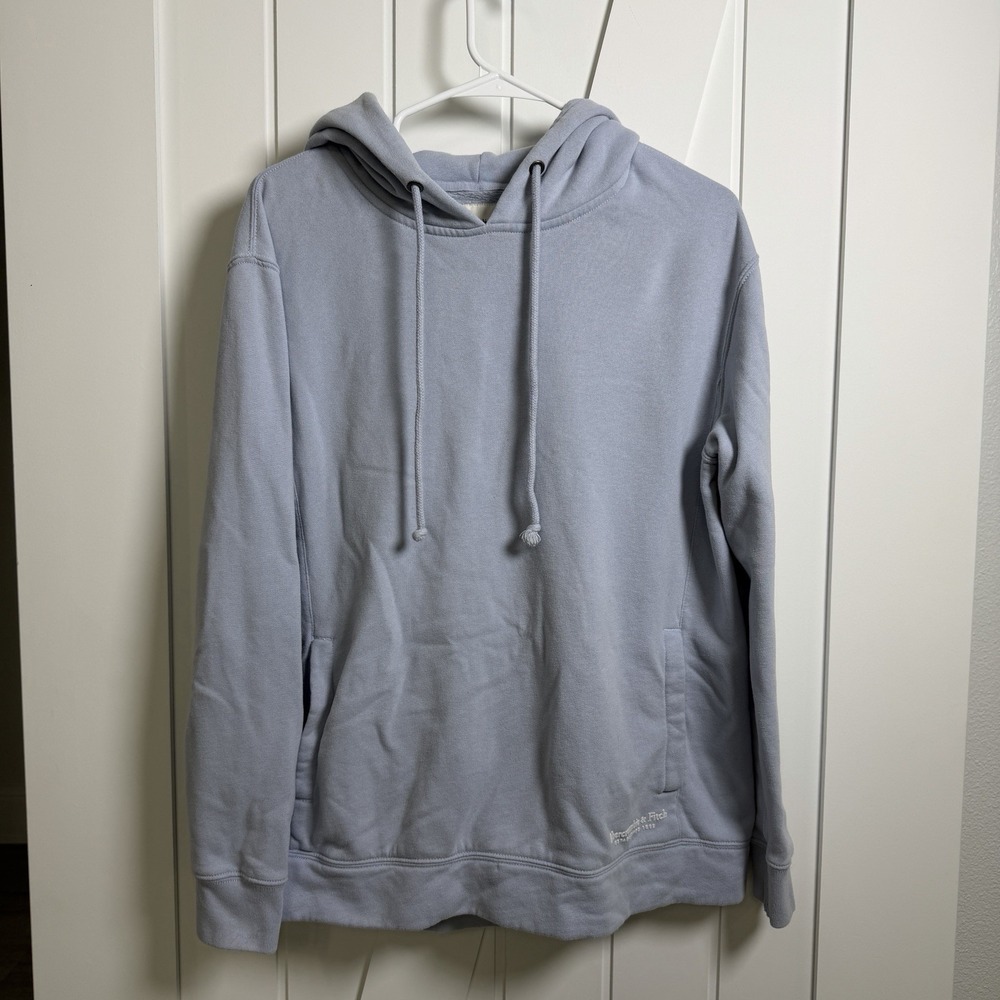 Abercrombie & Fitch Soft A&F Collection women's Hoodie Light Blue Medium Casual